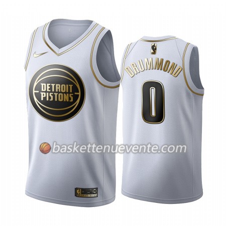Maillot Basket Detroit Pistons Andre Drummond 0 2019-20 Nike Blanc Golden Edition Swingman - Homme
